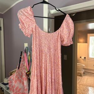 STAUD Pink and Orange Woven Garment